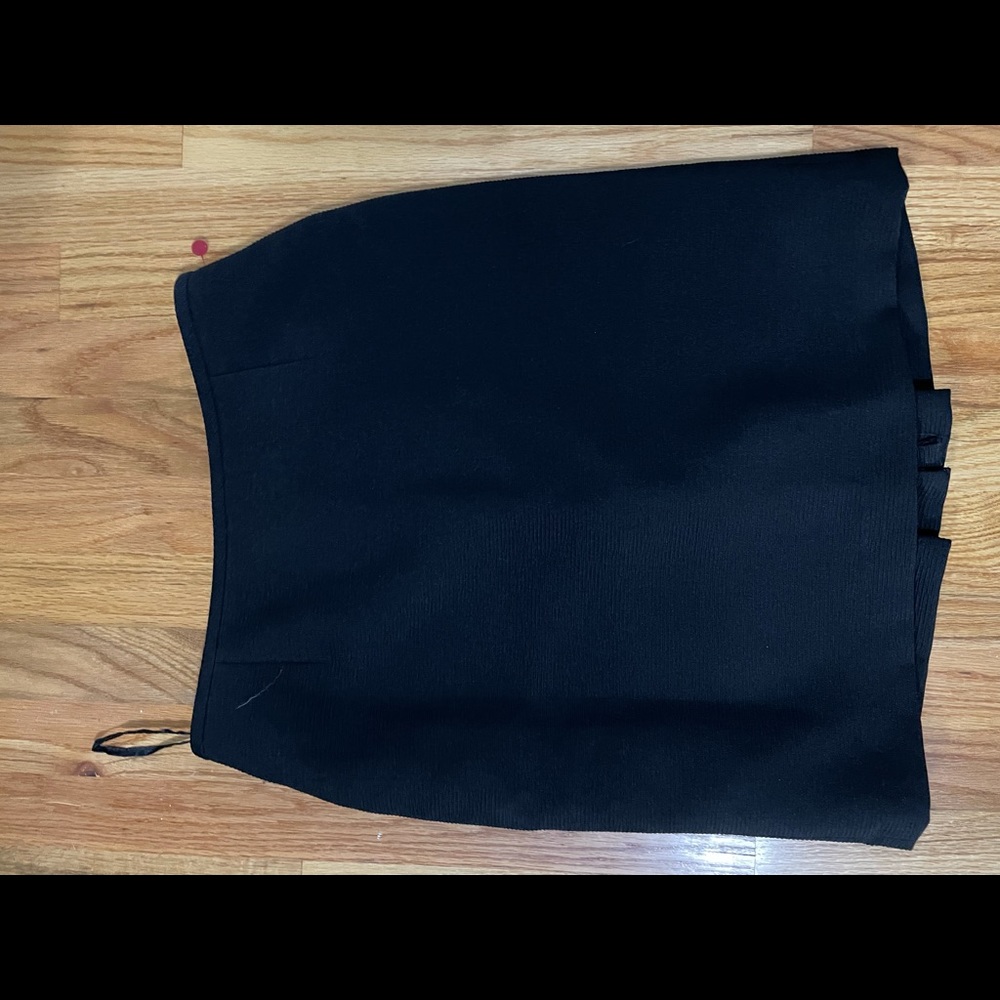 Black Zip Up Pencil Skirt